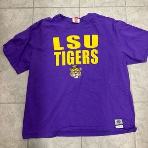 LSU Mitchell and Ness Tshirt Purple 2XL!